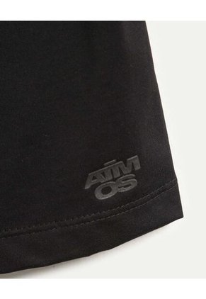 Camiseta Para Hombre Manga Sisa Cuello Redondo Color Negro Marca Atmos #32090217