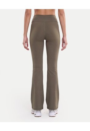 Leggings Flare Pretina Cruzada  Para Mujer Gris Atmos
