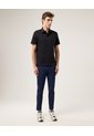Polo Manga Corta Algodón  Para Hombre Negro Atmos de Atmos