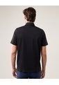 Polo Manga Corta Algodón  Para Hombre Negro Atmos de Atmos