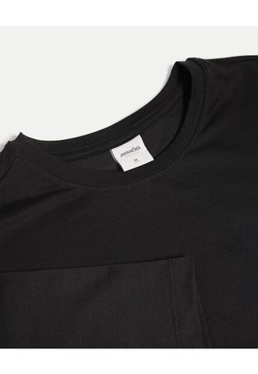 Camiseta Para Hombre Manga Corta Cuello Redondo Color Negro Marca Atmos #32090228