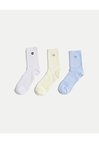 Medias Para Mujer Caña Media Color Crema Marca Atmos #31980048 Atmos