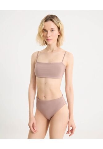 Top De Tiras Ajustables  Para Mujer Café Atmos Atmos