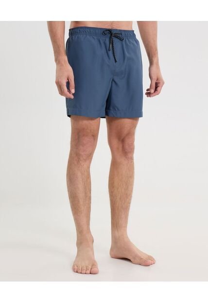 Pantaloneta De Baño Con Cordón  Para Hombre Azul Atmos