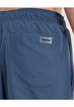 Pantaloneta De Baño Con Cordón  Para Hombre Azul Atmos