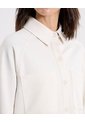 Chaqueta Sobrecamisa Plush Con Bolsillos Para Mujer  Deportiva  Color Blanco Marca Atmos de Atmos
