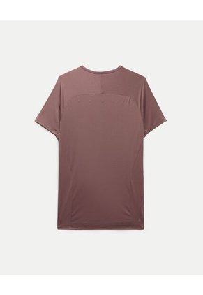 Camiseta Manga Corta Básica Training Ashton  Para Hombre Café Atmos