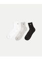 Pack X3 Medias Caña Media En Algodón X3 Para Hombre Blanco Atmos de Atmos