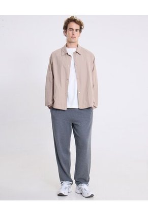 Chaqueta Sobrecamisa Técnica Para Hombre Beige Atmos