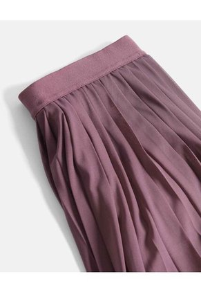 Falda Para Mujer Medio Color Morado Marca Atmos #31140037