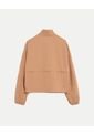 Chaqueta Rompevientos Cuello Alto  Para Mujer Camel Atmos de Atmos