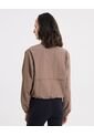 Chaqueta Rompevientos Cuello Alto  Para Mujer Camel Atmos de Atmos