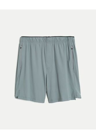 Short Training Con Biker Interno De 7 Pulgadas  Para Hombre Gris Atmos Atmos