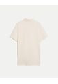 Polo Manga Corta Con Botones  Para Hombre Blanco Atmos de Atmos
