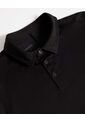 Polo Manga Corta Con Botones  Para Hombre Negro Atmos de Atmos