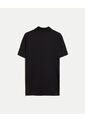 Polo Manga Corta Con Botones  Para Hombre Negro Atmos de Atmos