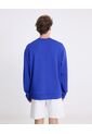 Buzo Oversize Cuello Redondo Plush  Para Hombre Azul Atmos de Atmos
