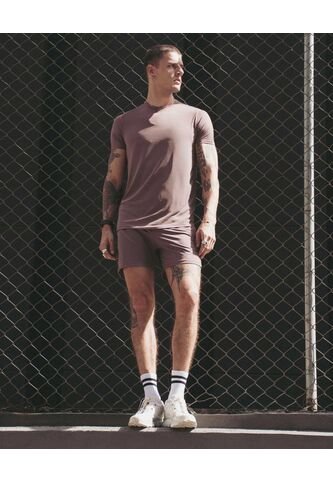 Short Con Bóxer Interno Y Cordón Ajustable  Para Hombre Lila Atmos Atmos