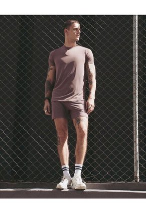 Short Con Bóxer Interno Y Cordón Ajustable Para Hombre Lila Atmos