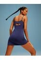 Vestido Con Abertura Posterior  Para Mujer Azul Atmos de Atmos