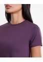 Camiseta Manga Corta Básica Training Con Bond  Para Mujer Morado Atmos de Atmos