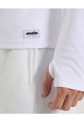 Camiseta Para Hombre Manga Larga Cuello Redondo Color Blanco Marca Atmos #32090204