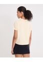 Camiseta Para Mujer Manga Corta Cuello Redondo Color Crema Marca Atmos #31090262 de Atmos