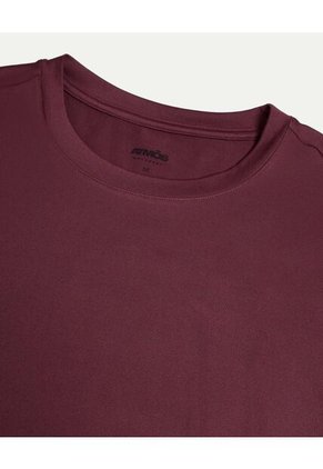 Camiseta  Para Hombre Manga Corta Cuello Redondo Color Vino Marca Atmos #32090275