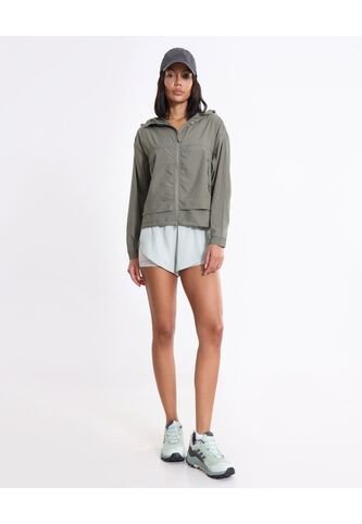 Chaqueta Deportiva Rompevientos  Para Mujer Verde Atmos Atmos