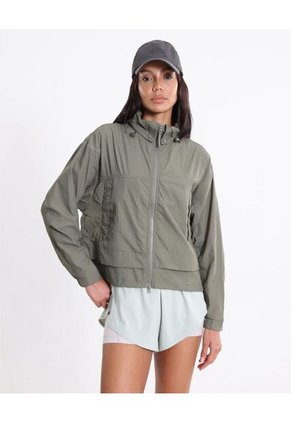 Chaqueta Deportiva Rompevientos  Para Mujer Verde Atmos