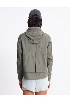 Chaqueta Deportiva Rompevientos  Para Mujer Verde Atmos