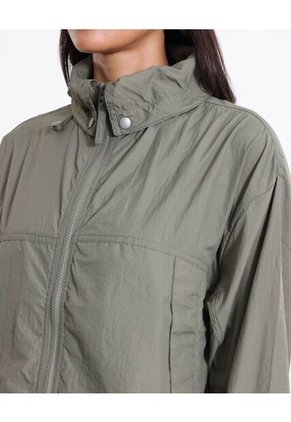 Chaqueta Deportiva Rompevientos  Para Mujer Verde Atmos