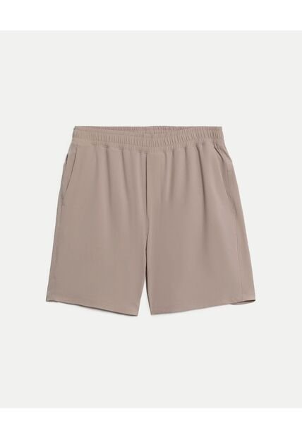 Bermuda  Para Hombre Deportiva Largo Color Beige Marca Atmos #32100140