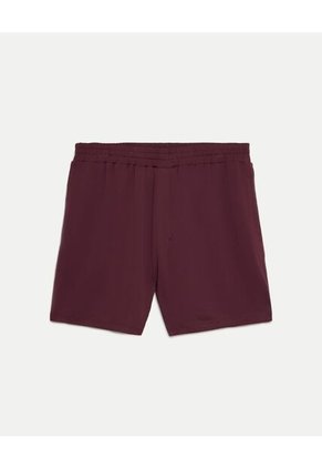 Bermuda Para Hombre Deportiva Largo Color Vino Marca Atmos #32100160