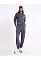 Buzo Hoodie Crop Full Zipper Plush  Para Mujer Gris Atmos de Atmos