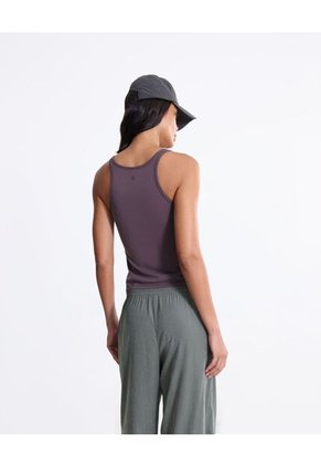 Camiseta Tank En Tela Plush  Para Mujer Morado Atmos