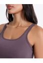 Camiseta Tank En Tela Plush  Para Mujer Morado Atmos de Atmos