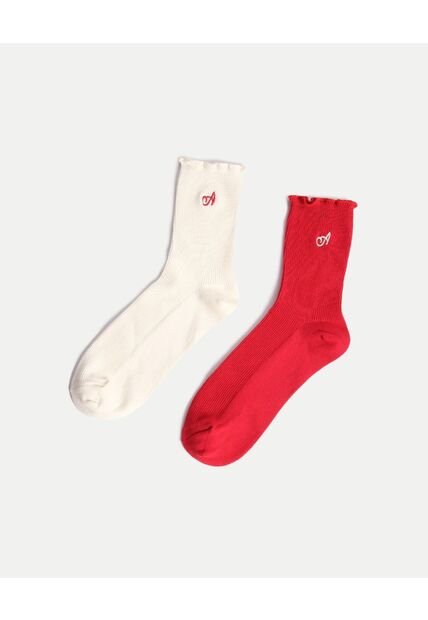 Medias X2 Para Mujer Caña Media Color Surtido Marca Atmos #31980056