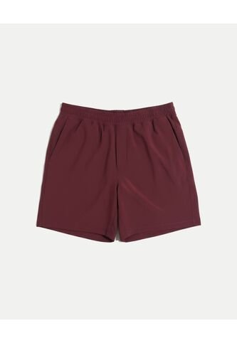 Bermuda  Para Hombre Deportiva Largo Color Vino Marca Atmos #32100150 Atmos