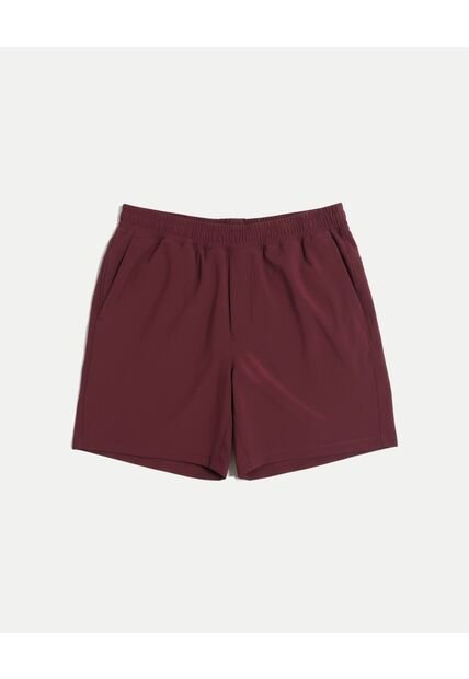 Bermuda  Para Hombre Deportiva Largo Color Vino Marca Atmos #32100150
