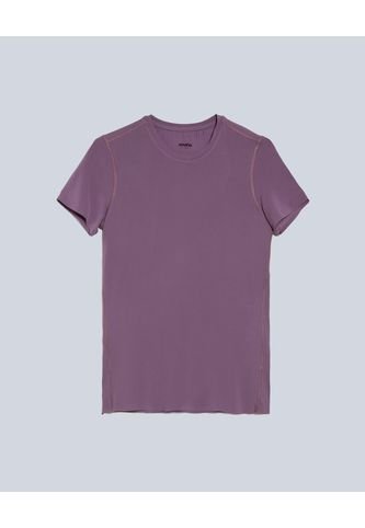 Camiseta Para Mujer Manga Corta Cuello Redondo Color Morado Marca Atmos #31090239 Atmos