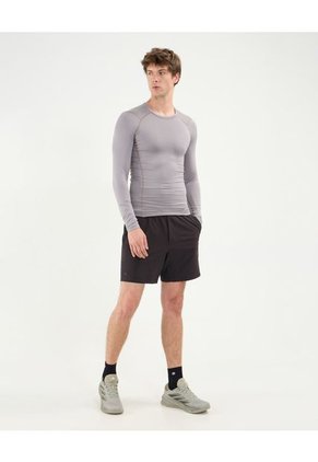 Camiseta Para Hombre Manga Larga Cuello Redondo Color Gris Marca Atmos #32090198