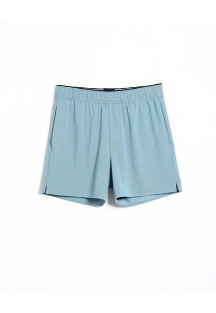 Bermuda  Para Hombre Deportiva Medio Color Azul Marca Atmos #32100175