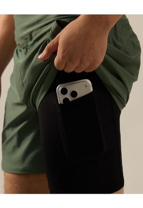 Bermuda Para Hombre Deportiva Corto Color Verde Marca Atmos #32100185