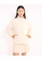Chaqueta Acolchada Termoactiva Con Cuello Alto  Para Mujer Beige Atmos de Atmos