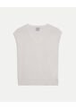 Camiseta  Para Mujer Manga Sisa Cuello V Color Blanco Marca Atmos #31090332 de Atmos