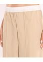 Pantalón Amplio Alotech Con Pretina  Para Mujer Beige Atmos de Atmos