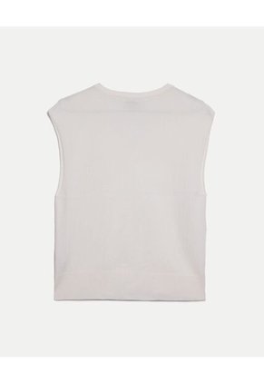 Camiseta Para Mujer Manga Sisa Cuello V Color Blanco Marca Atmos #31090332