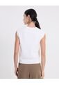 Camiseta  Para Mujer Manga Sisa Cuello V Color Blanco Marca Atmos #31090332 de Atmos