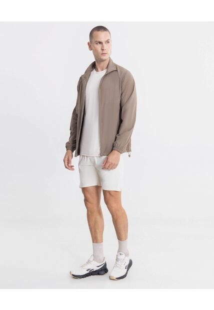 Bermuda Para Hombre Biker Interno Largo Color Crema Marca Atmos #32100147